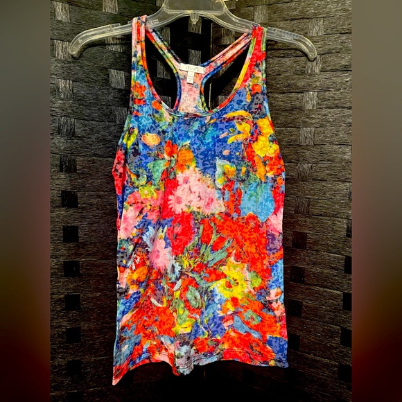 dELiA*s Tops - Delia's Vintage Floral Racerback Tank Size Medium Multicolor Lightweight